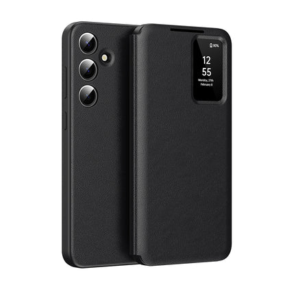 Deksel for Samsung Galaxy S25 FE, Techsuit, SmartView, Svart