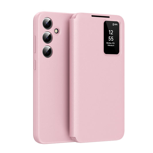 Deksel til Samsung Galaxy S25 FE, Techsuit, SmartView, Rosa