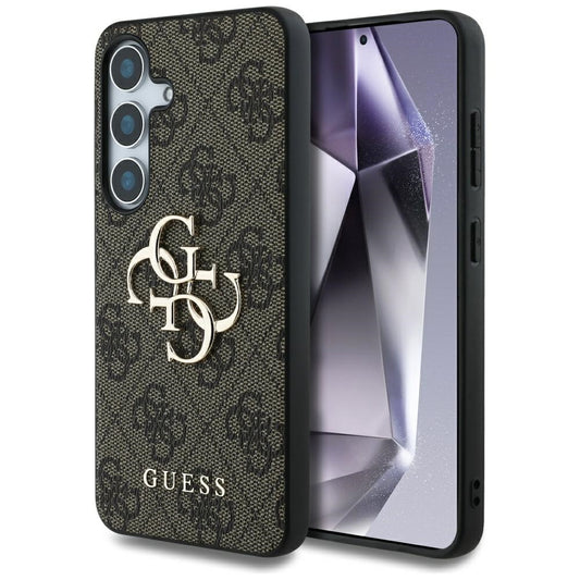 Deksel for Samsung Galaxy S25+ S936, Guess, 4G Big Logo, Brun