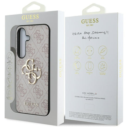 Deksel for Samsung Galaxy S25+ S936, Guess, 4G Big Logo, Rosa