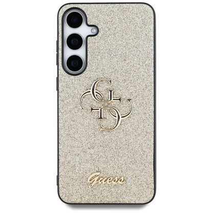 Deksel for Samsung Galaxy S25+ S936, Guess, Glitter Big 4G Script, Gull