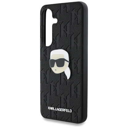 Deksel for Samsung Galaxy S25+ S936, Karl Lagerfeld, Monogram Karl's Head, Svart