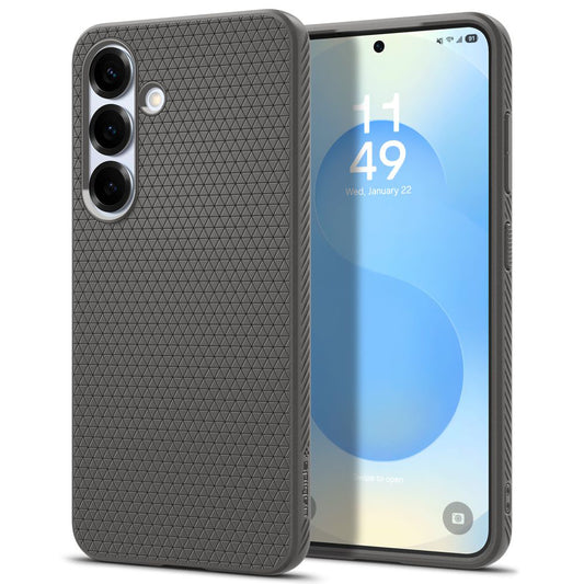 Deksel for Samsung Galaxy S25+ S936, Spigen, Liquid Air, Grå ACS08980
