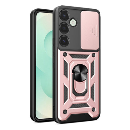 Deksel for Samsung Galaxy S25+ S936, Techsuit, CamShield, Rosa