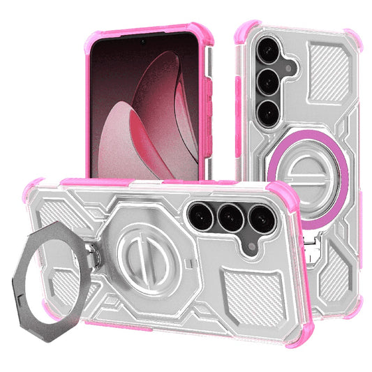 Deksel for Samsung Galaxy S25+ S936, Techsuit, Carbon Shield Pro, Rosa