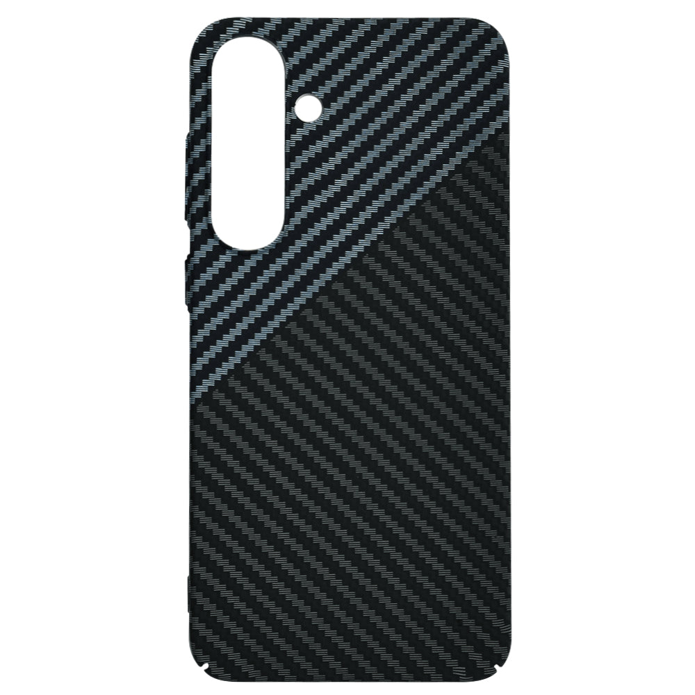 Deksel for Samsung Galaxy S25+ S936, Techsuit, Carbonite FiberShell, Svart Grå