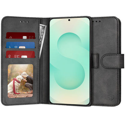 Deksel til Samsung Galaxy S25+ S936, Techsuit, Diary Book, Svart