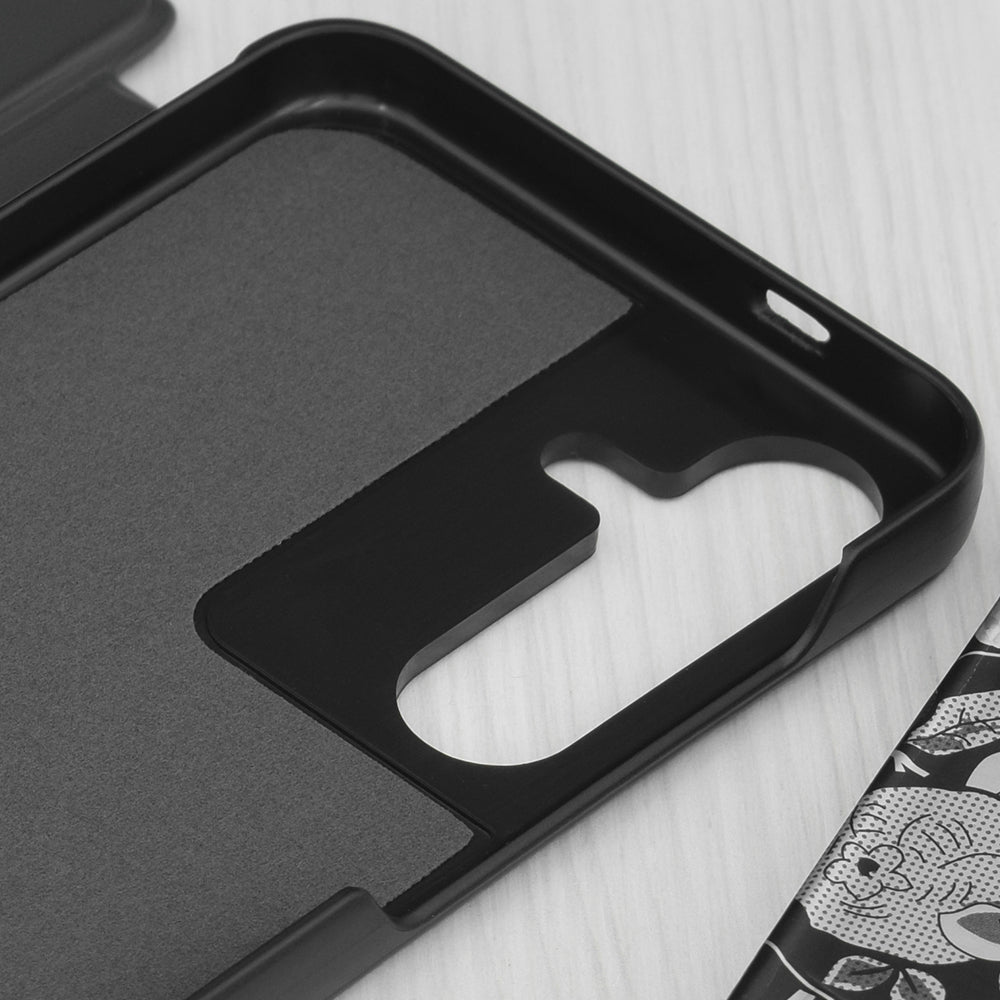Deksel for Samsung Galaxy S25+ S936, Techsuit, eFold, Svart