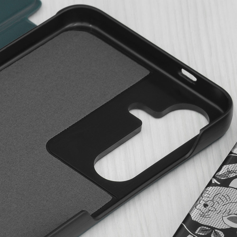 Deksel for Samsung Galaxy S25+ S936, Techsuit, eFold, Grønn