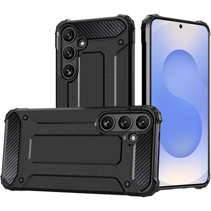 Deksel for Samsung Galaxy S25+ S936, Techsuit, Hybrid Armor, Svart