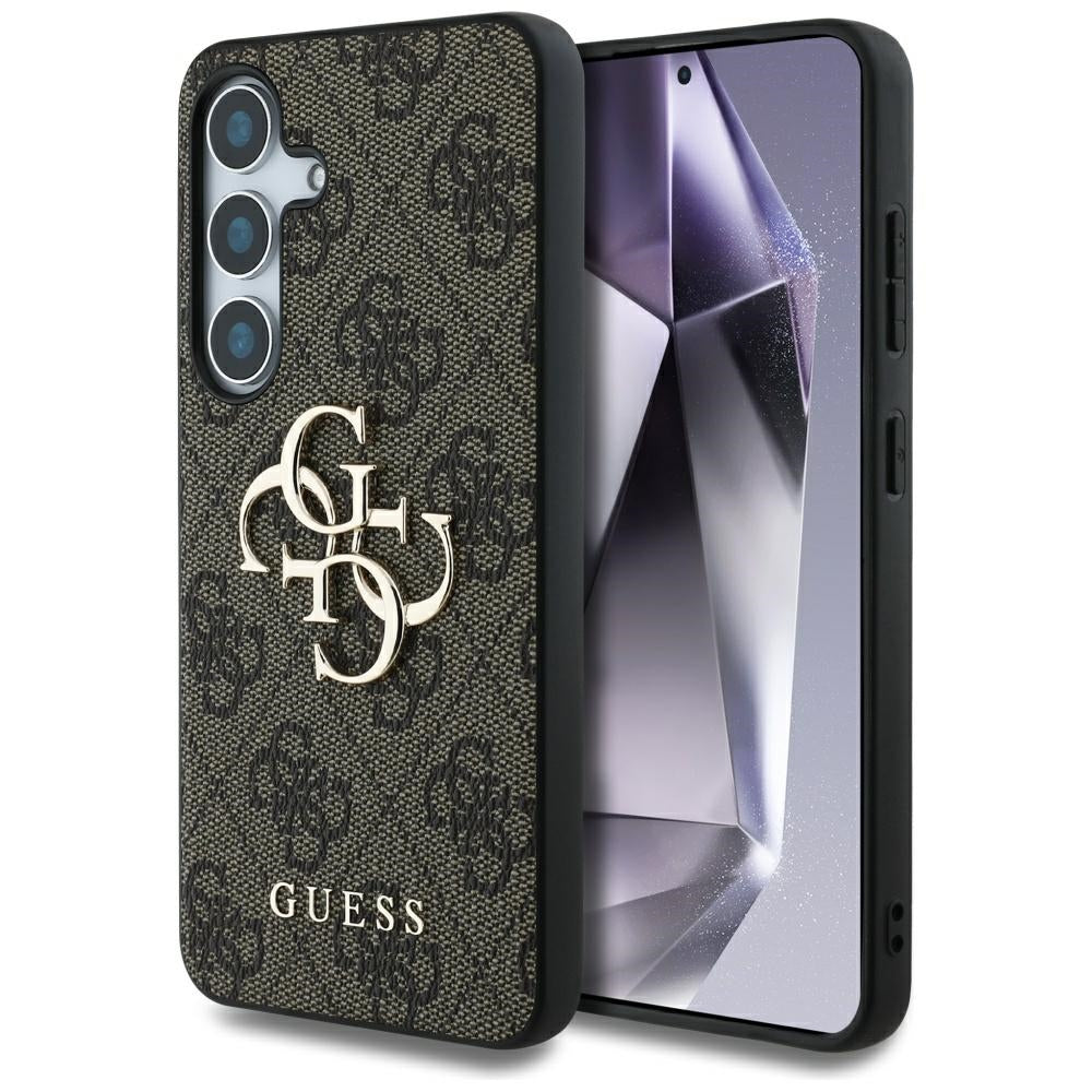 Deksel for Samsung Galaxy S25 S931, Guess, 4G Big Logo, Brun