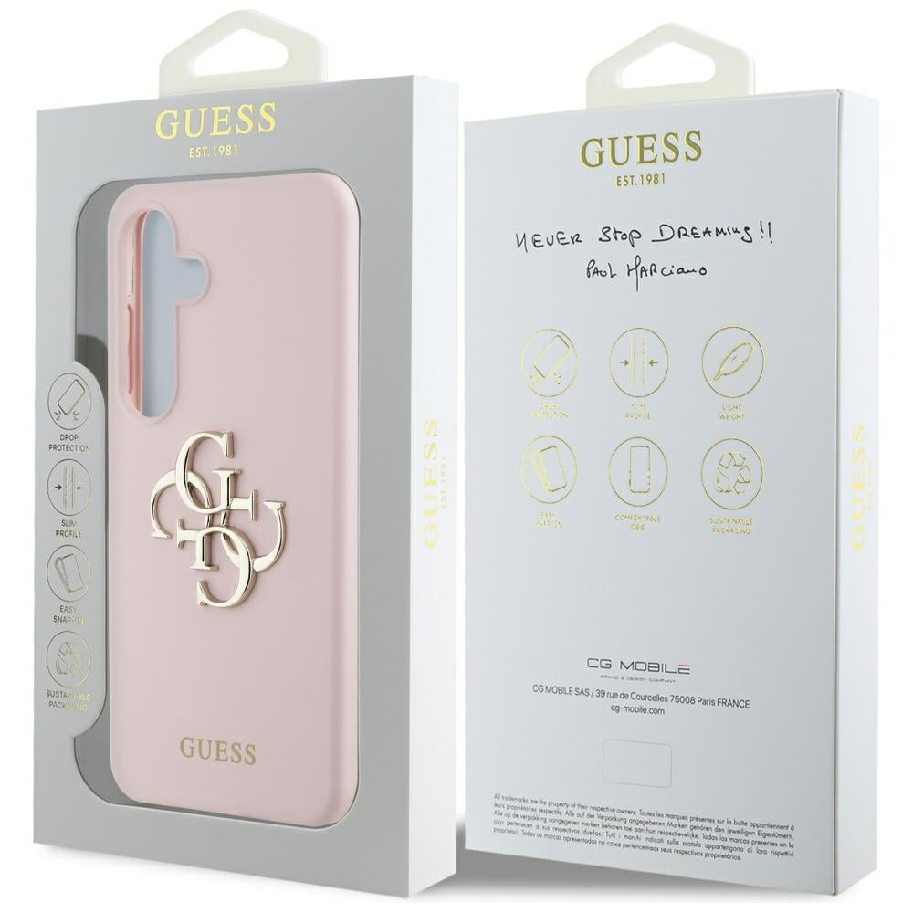 Deksel for Samsung Galaxy S25 S931, Guess, 4G Big, Rosa