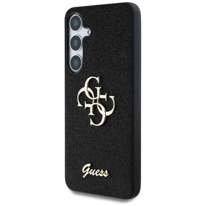 Deksel for Samsung Galaxy S25 S931, Guess, Glitter Big 4G Script, Svart