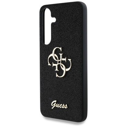 Deksel for Samsung Galaxy S25 S931, Guess, Glitter Big 4G Script, Svart