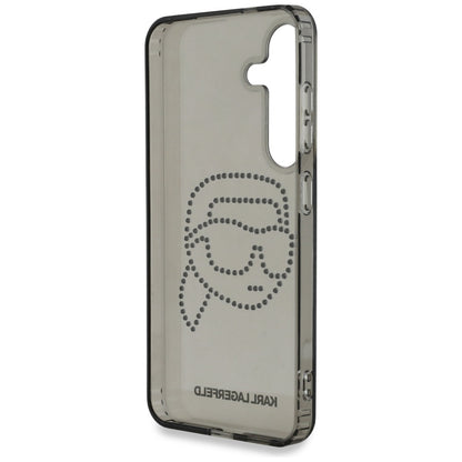 Deksel for Samsung Galaxy S25 S931, Karl Lagerfeld, IML Rhinestones Karl's Head, Svart