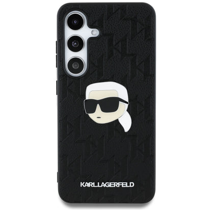 Deksel for Samsung Galaxy S25 S931, Karl Lagerfeld, Monogram Karl's Head, Svart