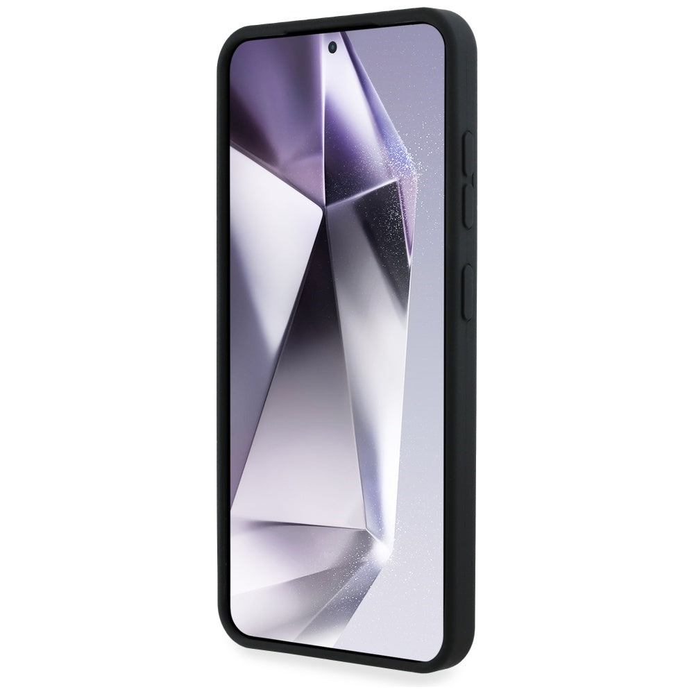 Deksel for Samsung Galaxy S25 S931, Karl Lagerfeld, Silicone Sign Metal Logo, Svart