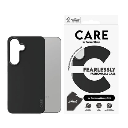 Deksel for Samsung Galaxy S25 S931, PanzerGlass, Care Fashionable, Svart
