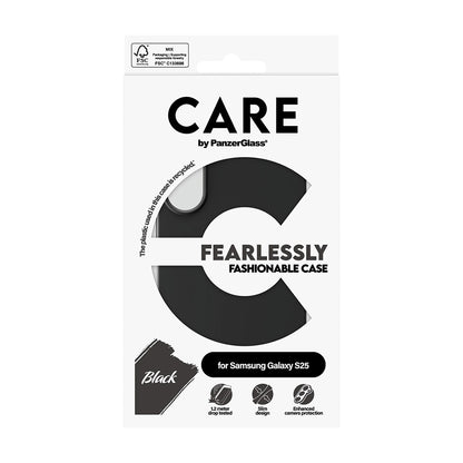 Deksel for Samsung Galaxy S25 S931, PanzerGlass, Care Fashionable, Svart