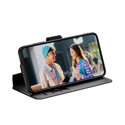 Deksel for Samsung Galaxy S25 S931, PanzerGlass, Care Feature Kickstand Wallet, Svart