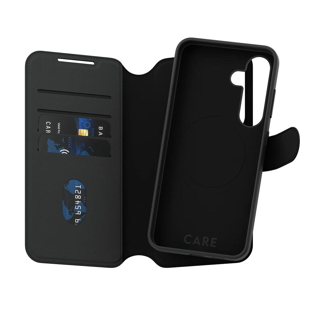 Deksel for Samsung Galaxy S25 S931, PanzerGlass, Care Feature Tango Two-in-One, Svart
