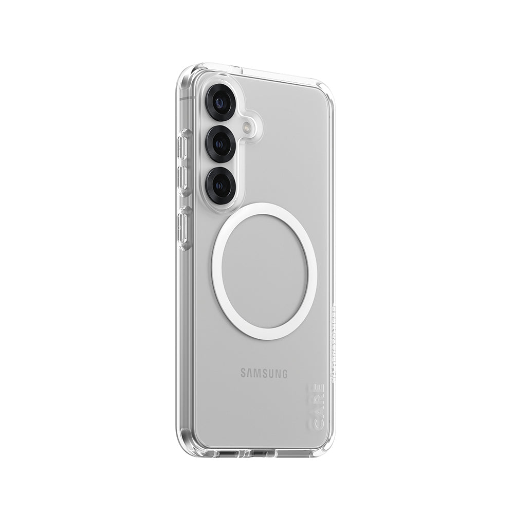 Deksel for Samsung Galaxy S25 S931, PanzerGlass, Care Urban Combat, Transparent Hvit