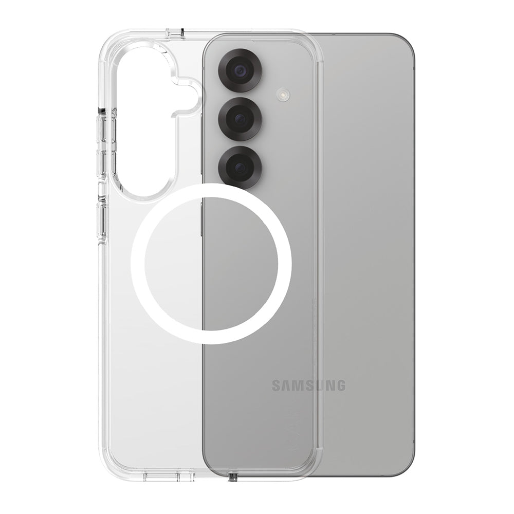 Deksel for Samsung Galaxy S25 S931, PanzerGlass, Care Urban Combat, Transparent Hvit