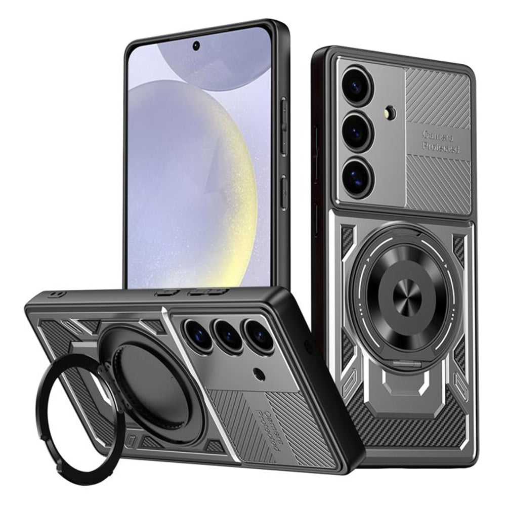 Deksel for Samsung Galaxy S25 S931 / S24 S921, Techsuit, RuggedCam, Grå