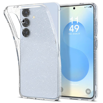 Deksel for Samsung Galaxy S25 S931, Spigen, Liquid Crystal Glitter, Gjennomsiktig ACS08997