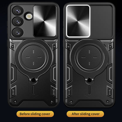 Deksel for Samsung Galaxy S25 S931, Techsuit, CamGuard Pro, Rød