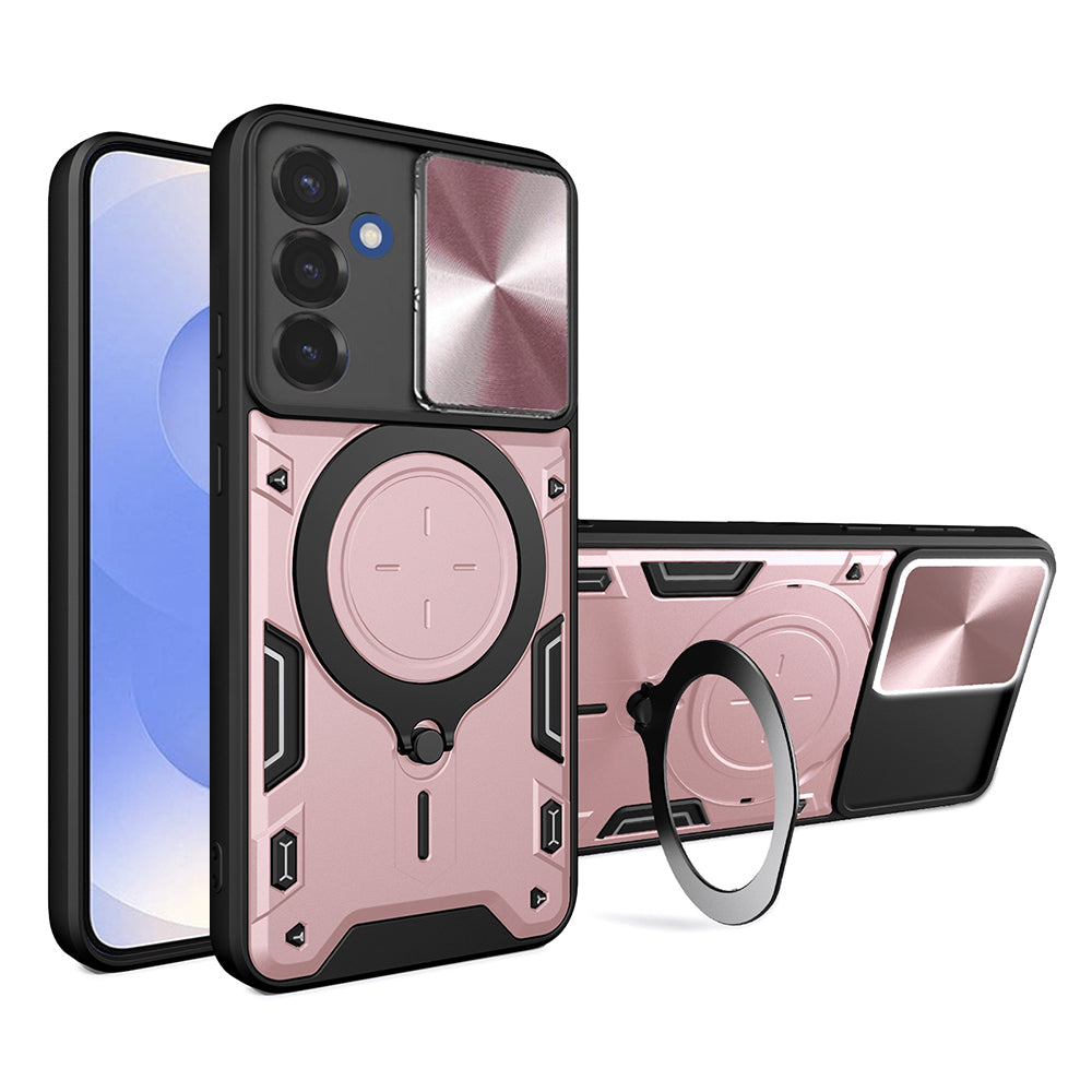 Deksel til Samsung Galaxy S25 S931, Techsuit, CamGuard Pro, Rosa Gull