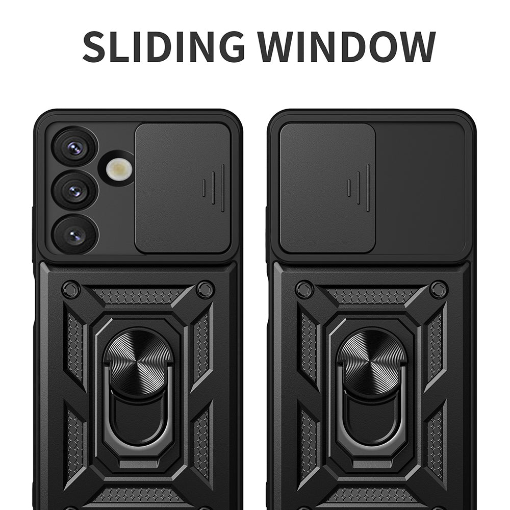Deksel for Samsung Galaxy S25 S931, Techsuit, CamShield, Svart