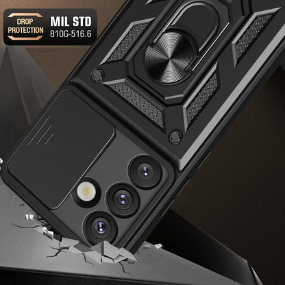 Deksel for Samsung Galaxy S25 S931, Techsuit, CamShield, Svart