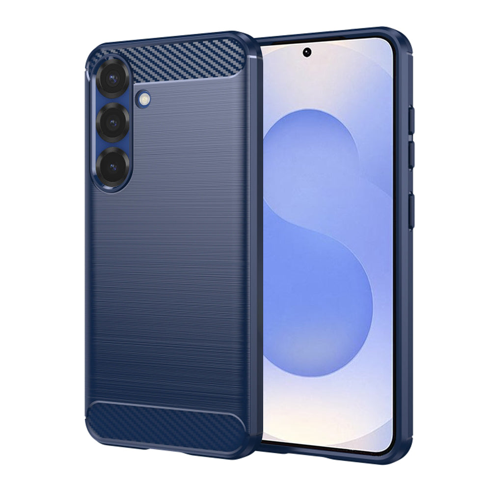 Deksel til Samsung Galaxy S25 S931, Techsuit, Karbon, Blå