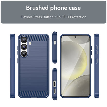 Deksel til Samsung Galaxy S25 S931, Techsuit, Karbon, Blå