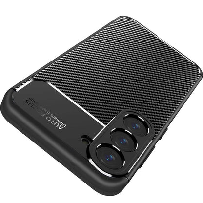 Deksel til Samsung Galaxy S25 S931, Techsuit, Karbonfiber, Svart