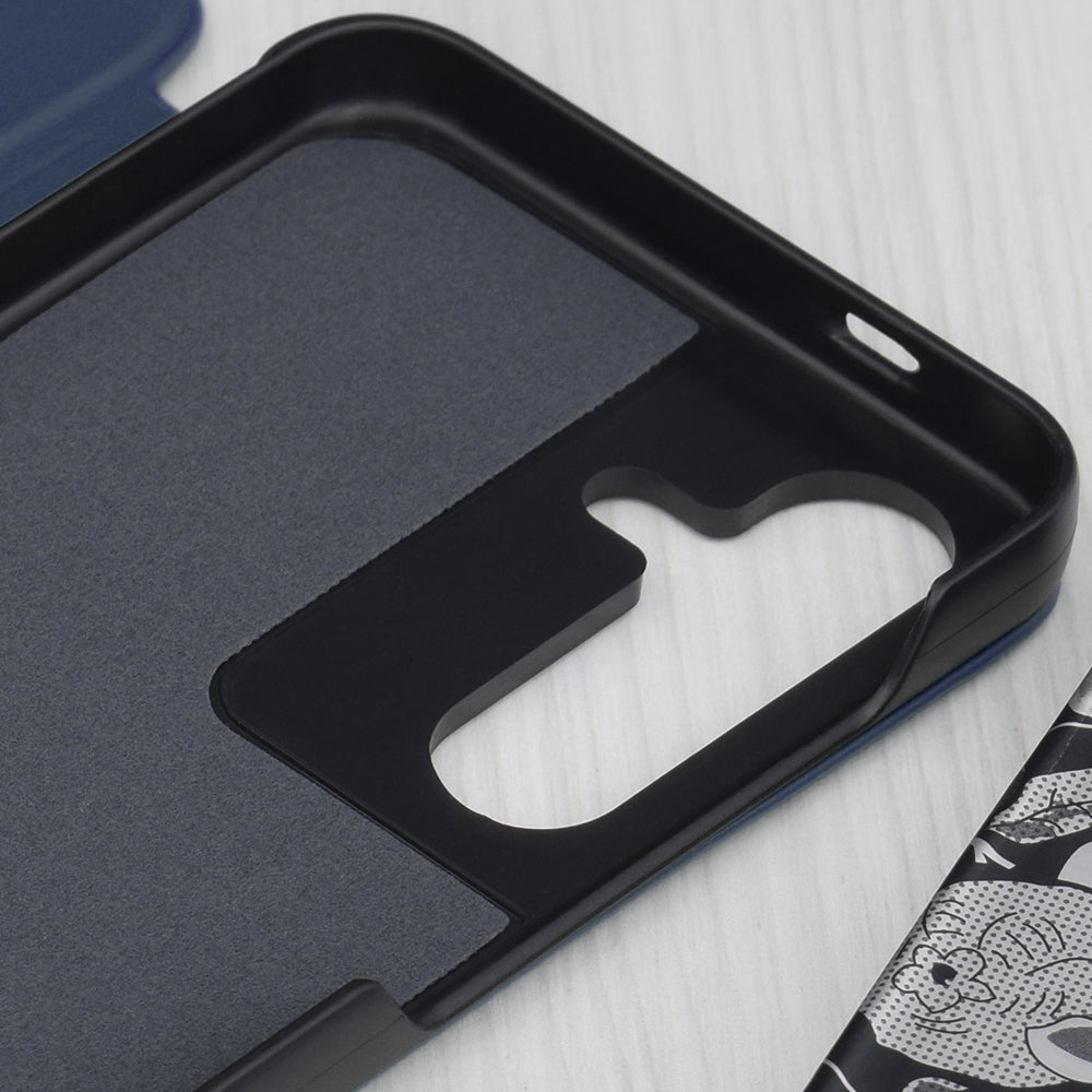 Deksel for Samsung Galaxy S25 S931, Techsuit, eFold, Mørk Blå