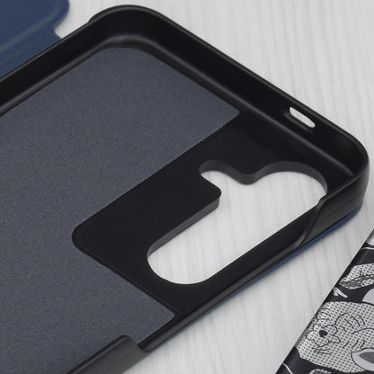 Deksel for Samsung Galaxy S25 S931, Techsuit, eFold, Mørk Blå