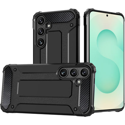 Deksel for Samsung Galaxy S25 S931, Techsuit, Hybrid Armor, Svart