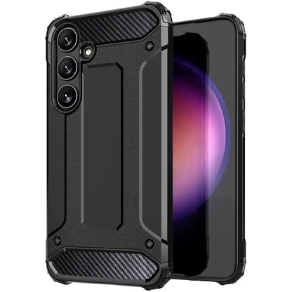 Deksel for Samsung Galaxy S25 S931, Techsuit, Hybrid Armor, Svart
