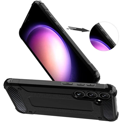 Deksel for Samsung Galaxy S25 S931, Techsuit, Hybrid Armor, Svart