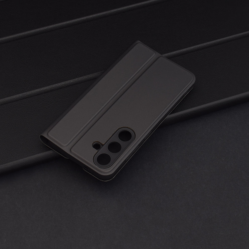 Deksel til Samsung Galaxy S25 S931, Techsuit, Magskin Book, Svart