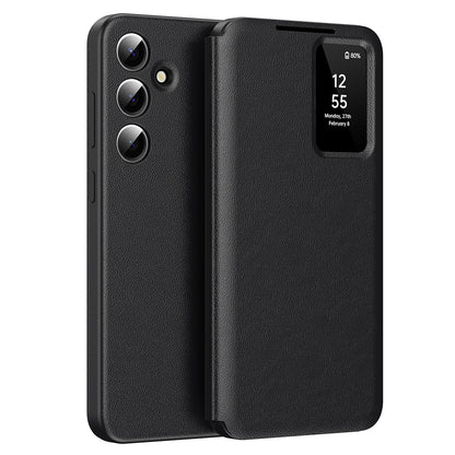 Deksel for Samsung Galaxy S25 S931, Techsuit, SmartView, svart
