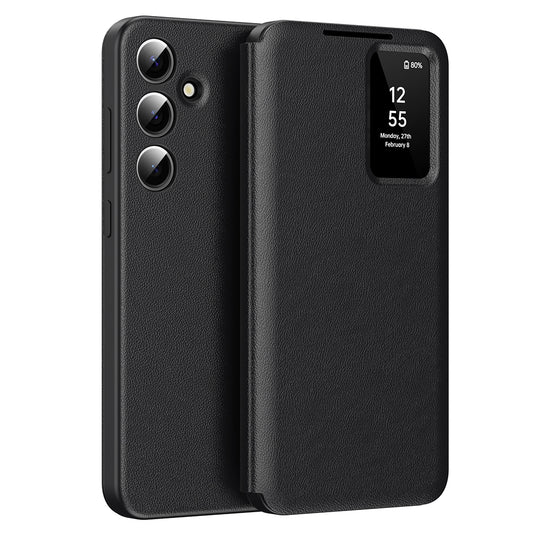 Deksel for Samsung Galaxy S25 S931, Techsuit, SmartView, svart