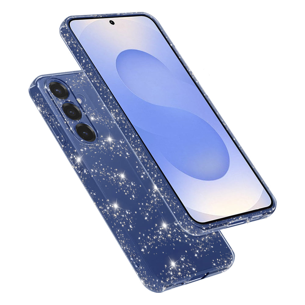 Deksel for Samsung Galaxy S25 S931, Techsuit, SparkleSkin, Transparent