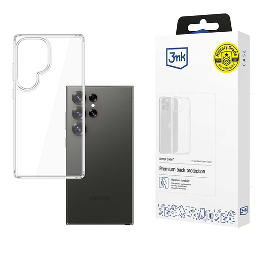 Deksel til Samsung Galaxy S25 Ultra S938, 3MK, Armor, Transparent