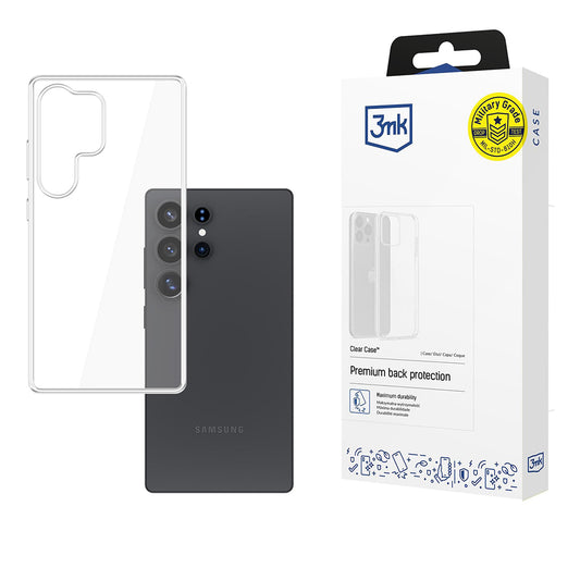 Deksel for Samsung Galaxy S25 Ultra S938, 3MK, Klar, Transparent