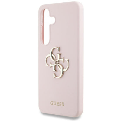 Deksel for Samsung Galaxy S25 Ultra S938, Guess, 4G Grained Big and Classic Logo, Rosa