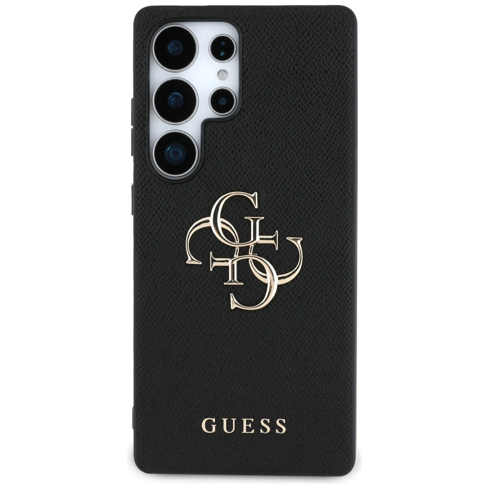 Deksel for Samsung Galaxy S25 Ultra S938, Guess, 4G Grained Big and Classic Logo, Svart
