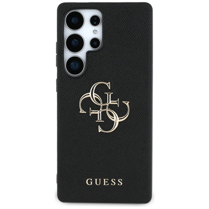 Deksel for Samsung Galaxy S25 Ultra S938, Guess, 4G Grained Big and Classic Logo, Svart